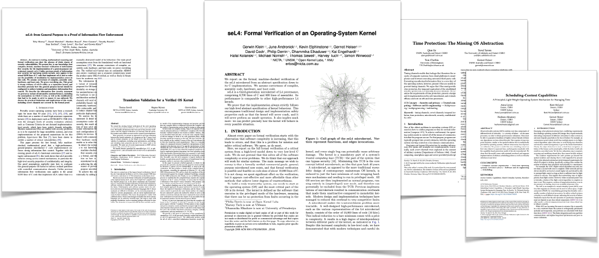 Title pages of the research papers mentioned on this page
